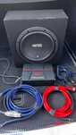 Skrzynia Basowa RE AUDIO + Wzmacniacz PIONEER + Kable ZESTAW subwoofer