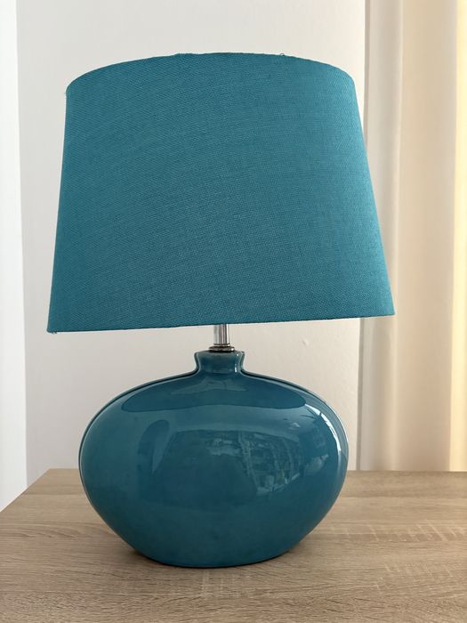 Lampa stołowa niebieska