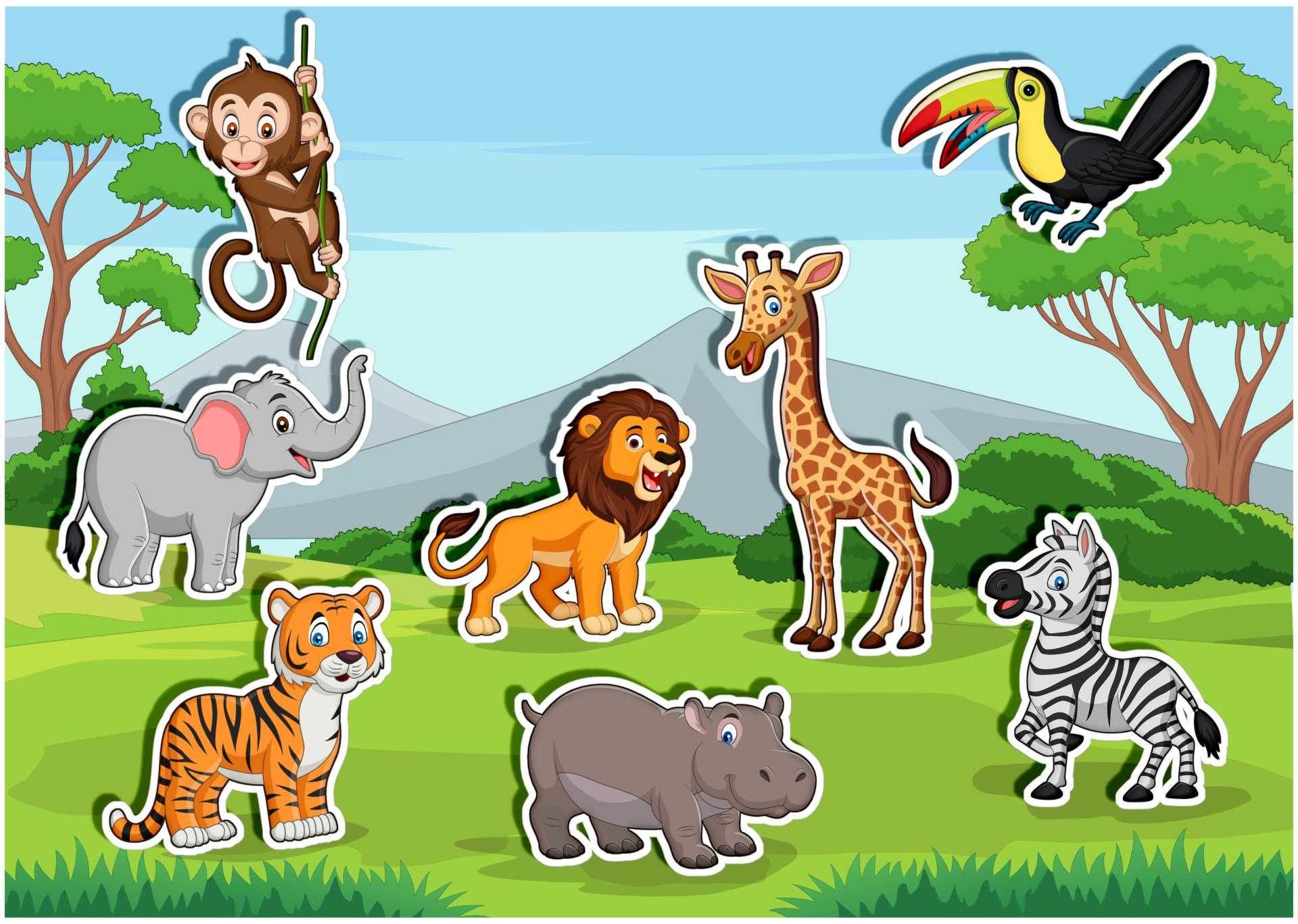 Zabawy dla dziecka na rzepy. Zwierzęta Afryki. Montessori
