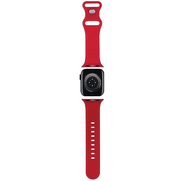 Pasek Hello Kitty Silicone Kitty Head na Apple Watch 38/40/41mm - czer