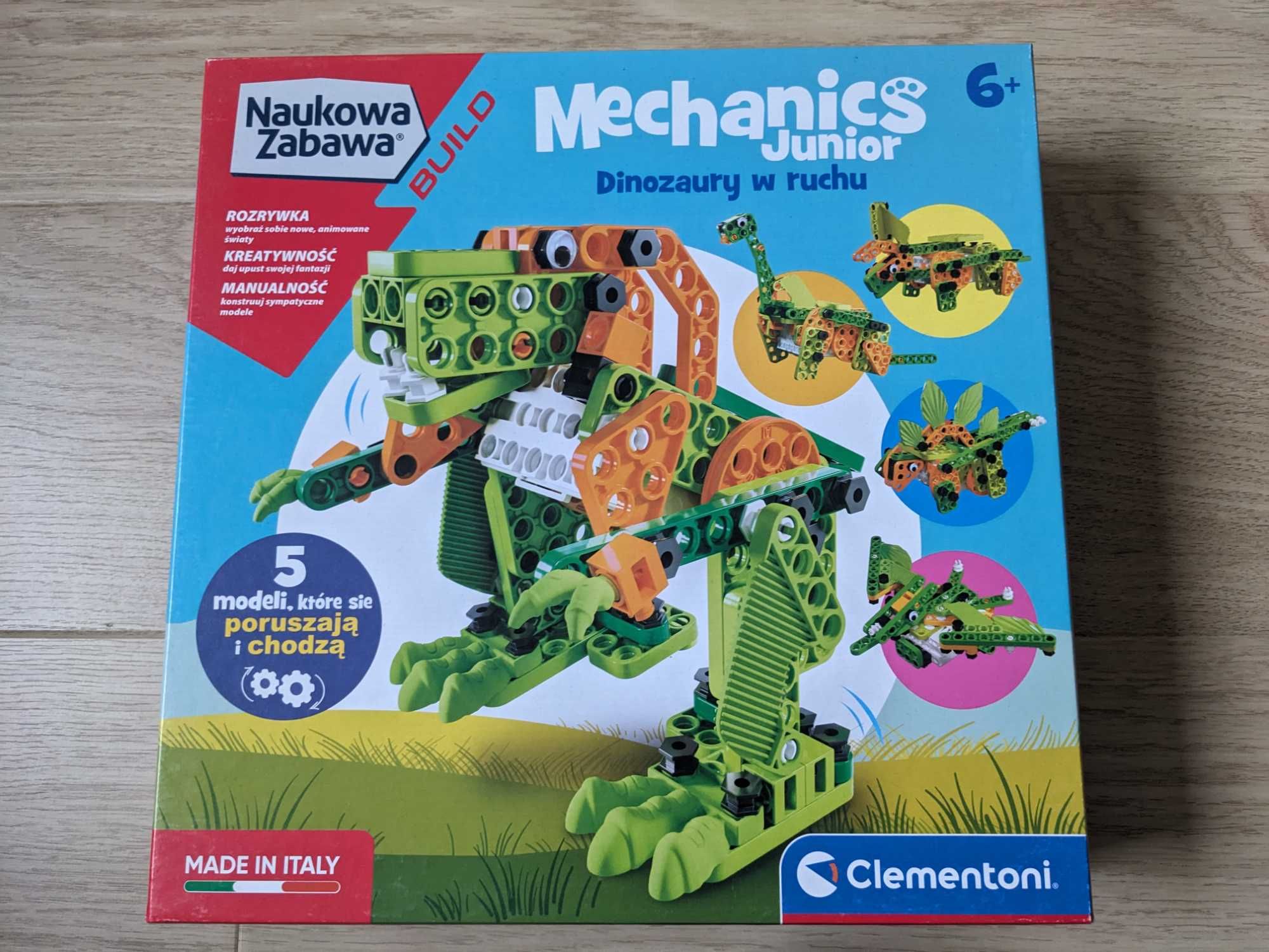 Klocki Clementoni Mechanics Junior 6+ Dinozaury w ruchu
