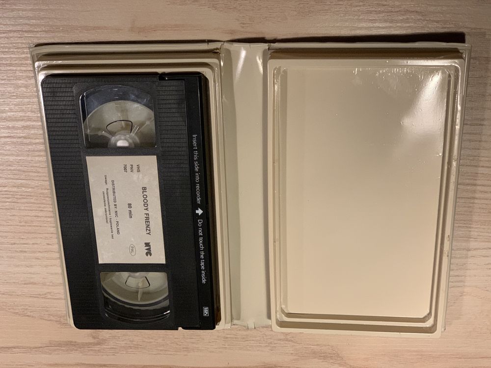 Krwawe szalenstwo kaseta VHS
