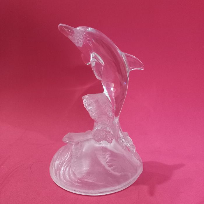 Golfinho decorativo em cristal