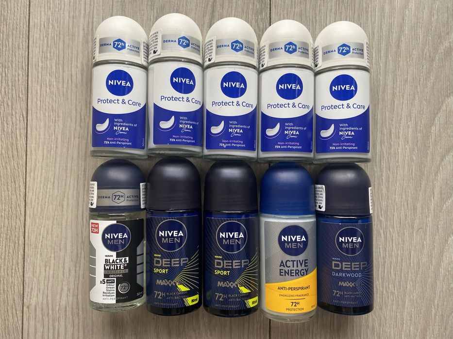 10x Nowy Antyperspirant Nivea w Kulce Damskie + Męskie