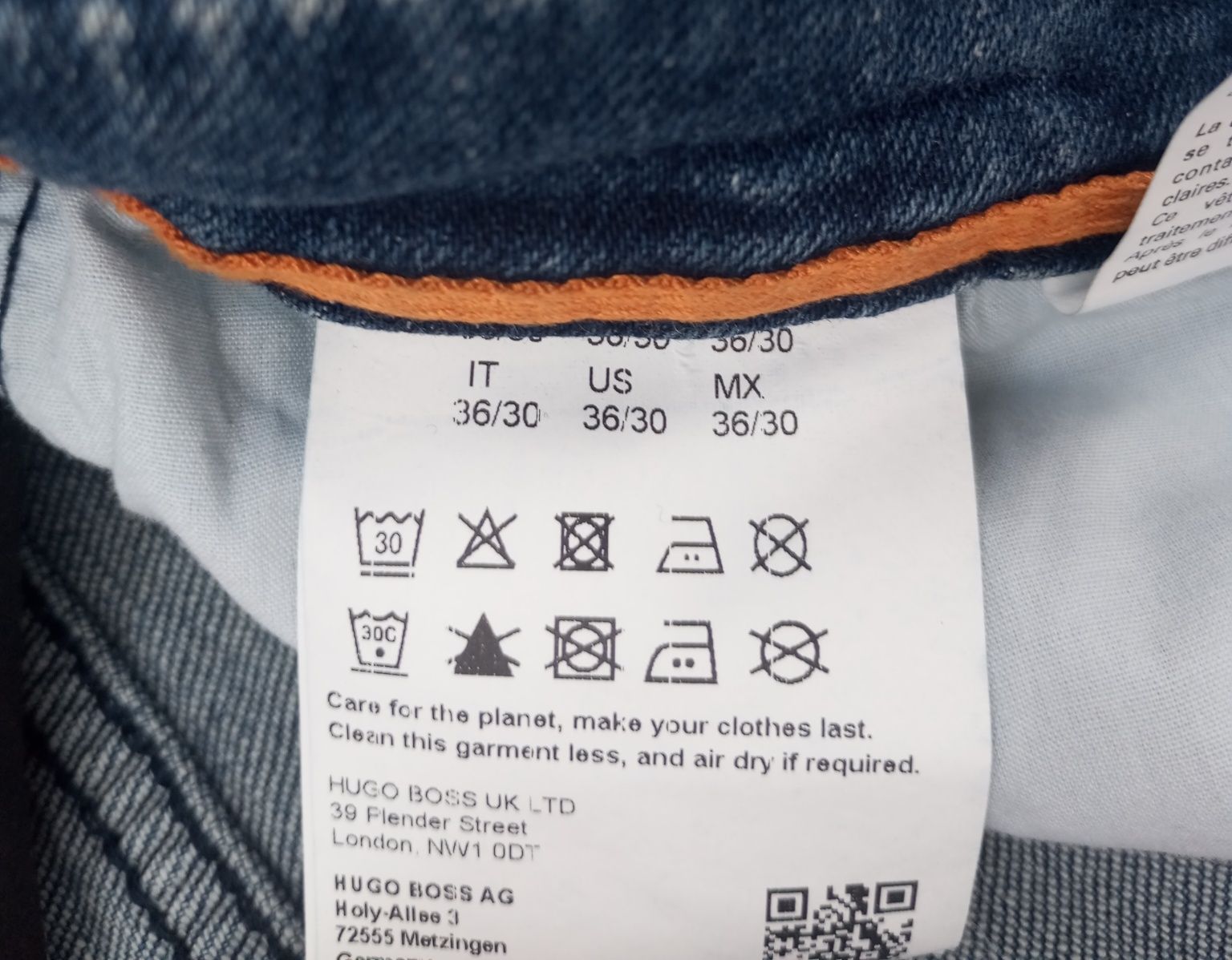 Чоловічі джинси BOSS slim fit 36/30