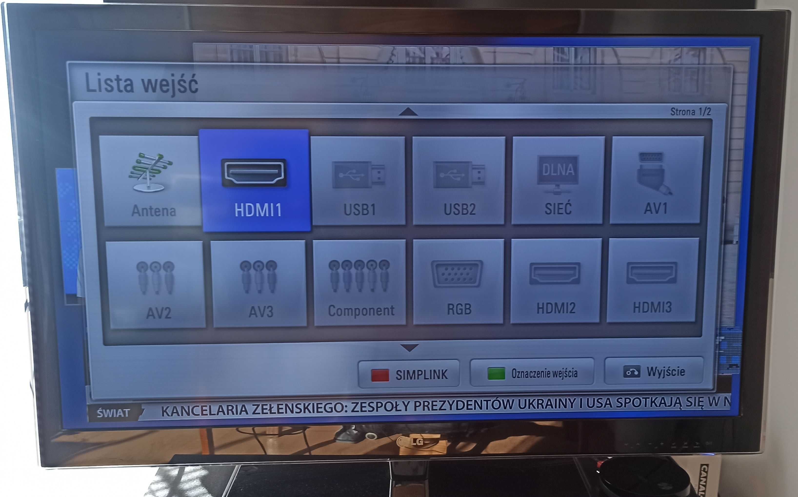 Telewizor 42" 3D LG LW55 sprawny, okulary 3D magic motion kamera.