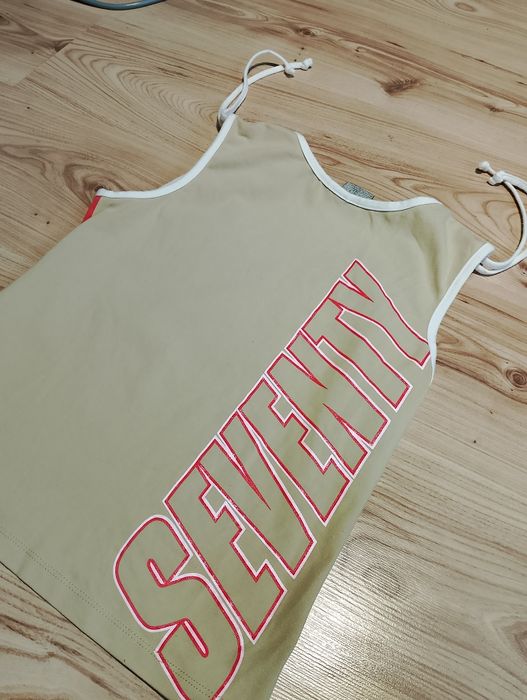 Pomarańczowy Damski Podkoszulek Nike Vintage 00's