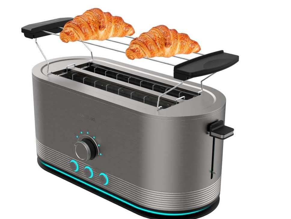 TOSTER PIONOWY ze stali nierdzewnej Cecotec 1400W z długim otworem