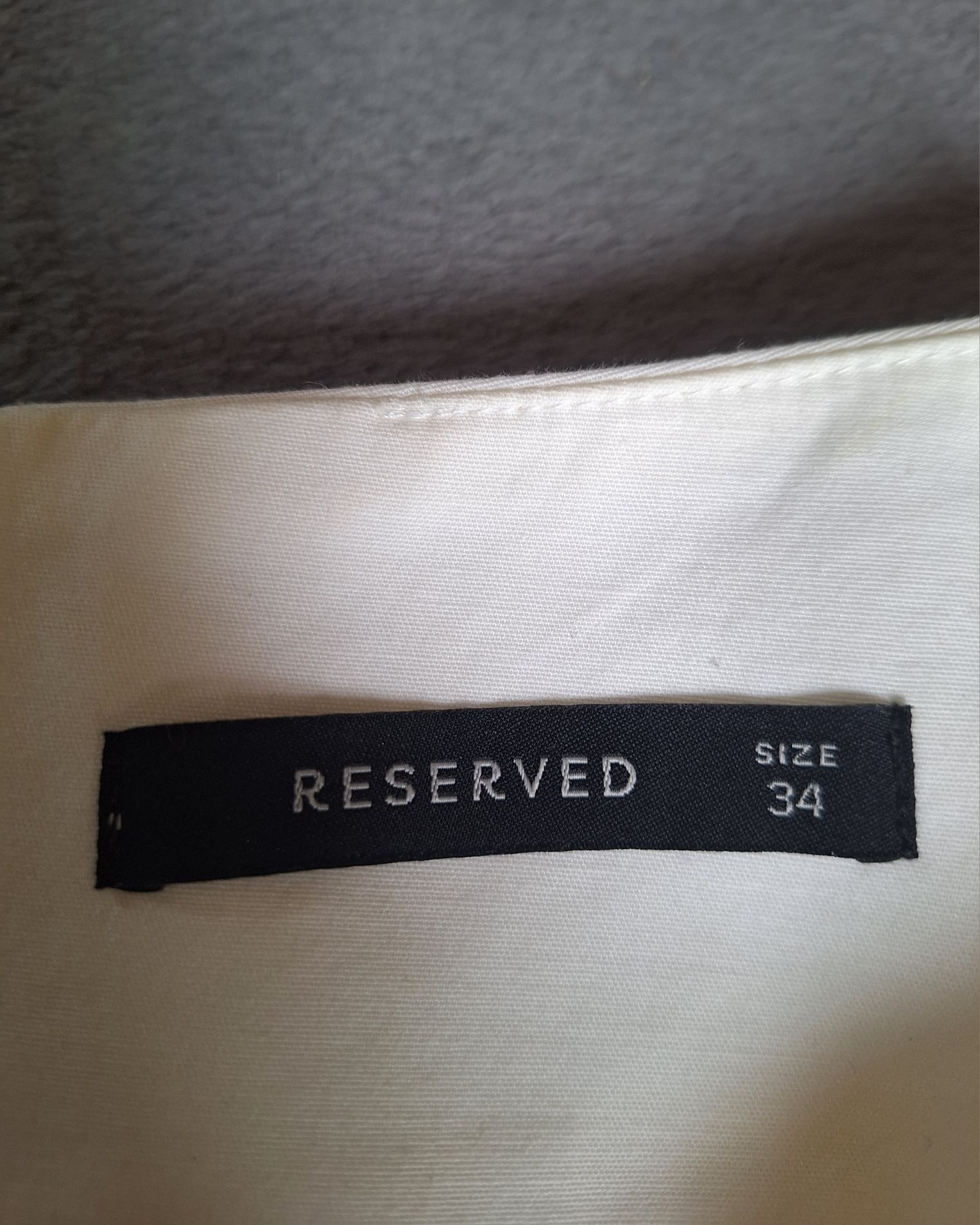 Elegancka biała spódnica damska midi marka Reserved rozmiar XS 34