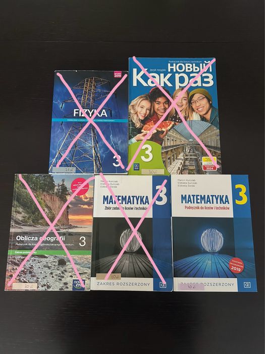 Podreczniki do 3 klasy liceum i technikum