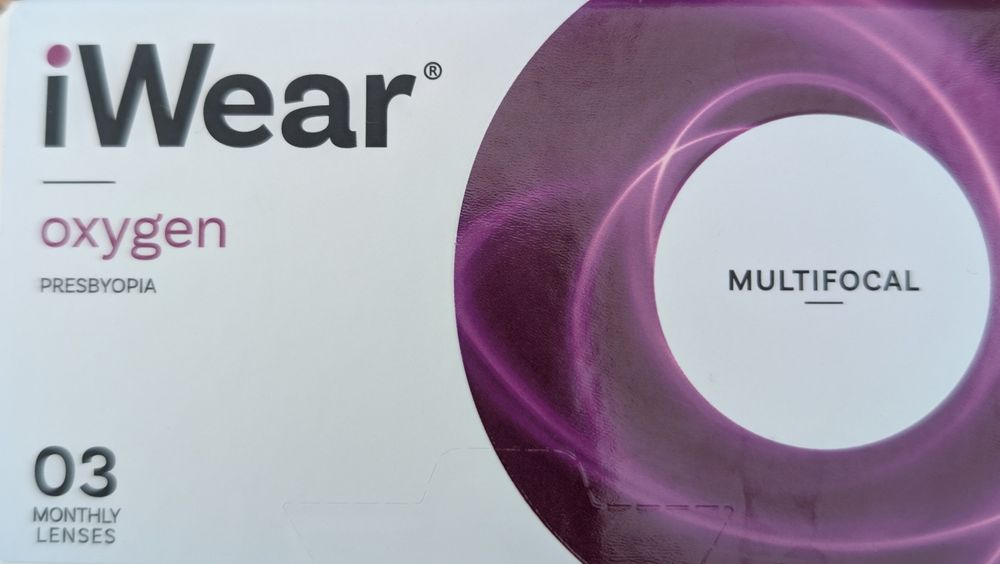 Soczewki iWear oxygen,+2,25, ADD+2 multifocal, Biofinity