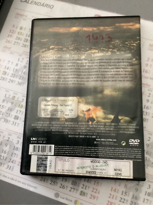 Dvd do filme VIDOCQ.