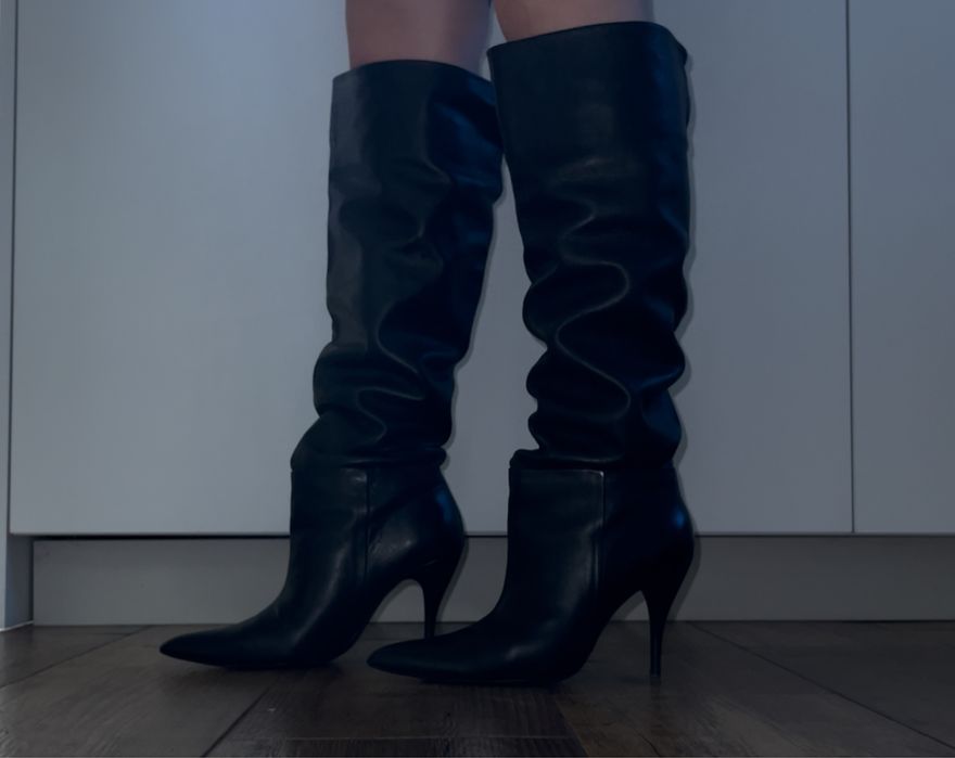 Сапожки zara 40 розмір