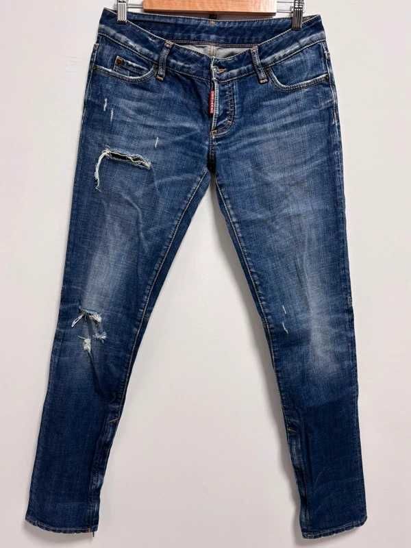Męskie spodnie jeansowe DsQuared2 slim fit EU42