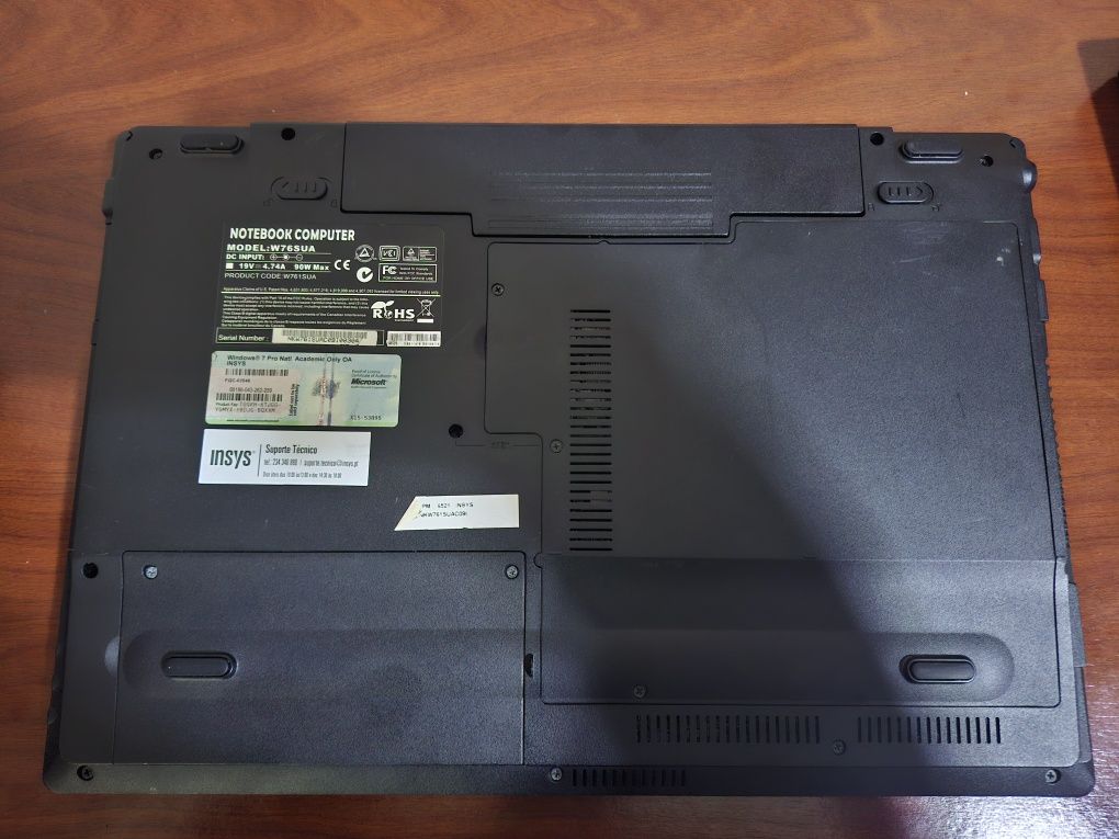 Insys G Force windows 11 disco ssd bateria com autonomia