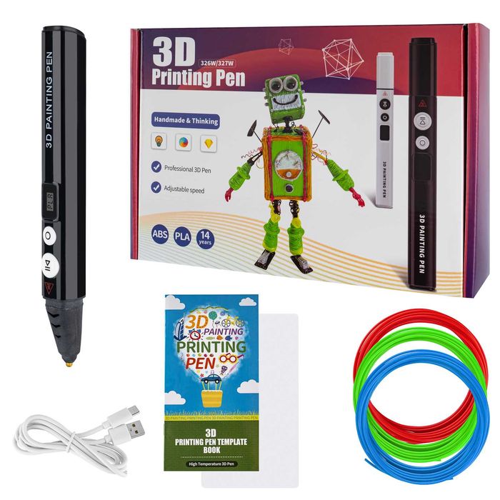 3D ручка 3D-V8, черна