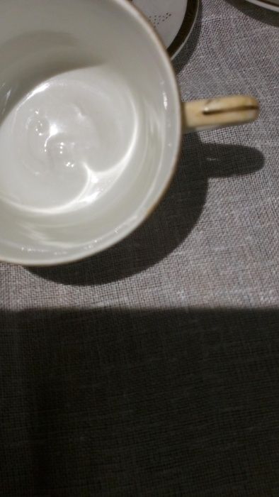 (Vintage) Serviço de café em casquinha chinês-estante chinesa reliquia