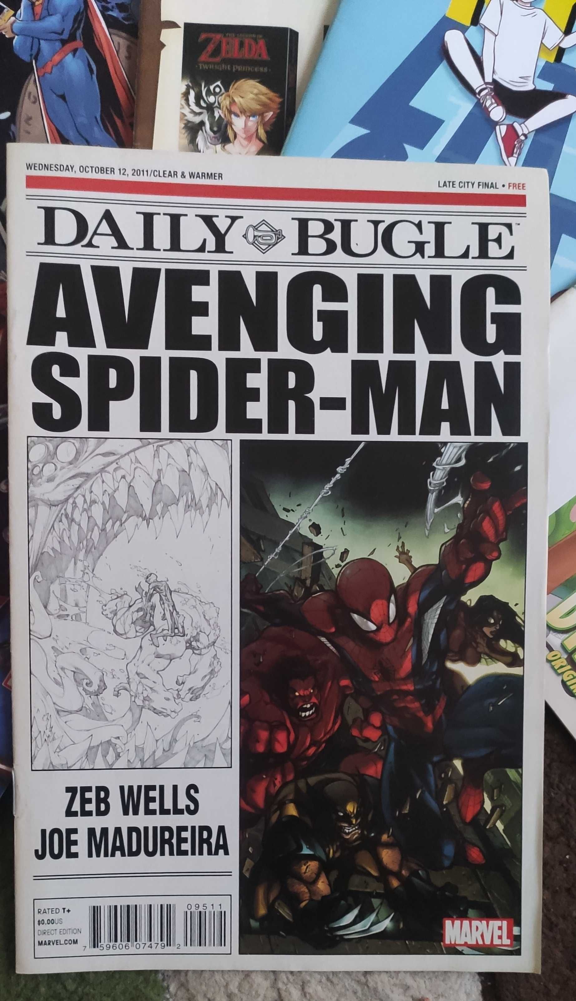 Komiks SpiderMan,SuperHero,Zelda,Marvel