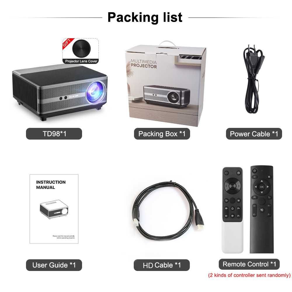 LED Full HD проектор  ThundeaL TD98 (android version) (*У наявності*)
