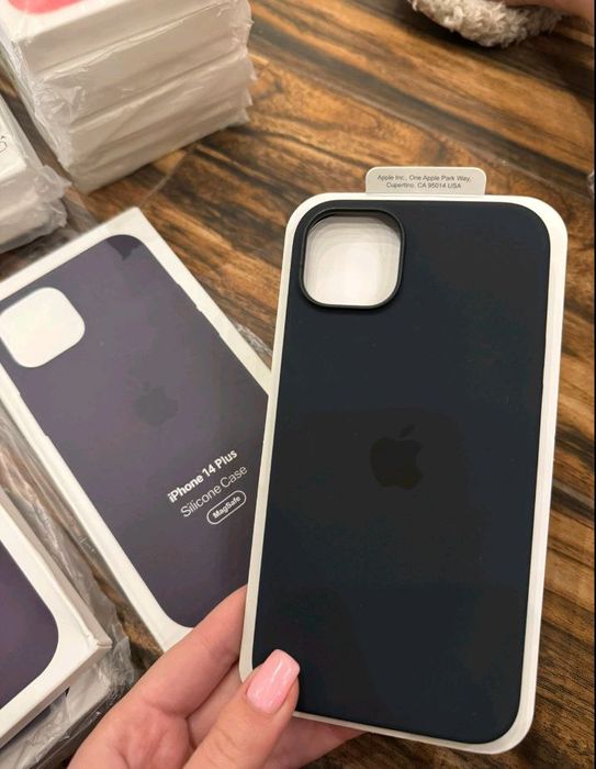 14 / 14 Plus Шкіряний чохол Original Leather Case MagSafe iPhone Айфон