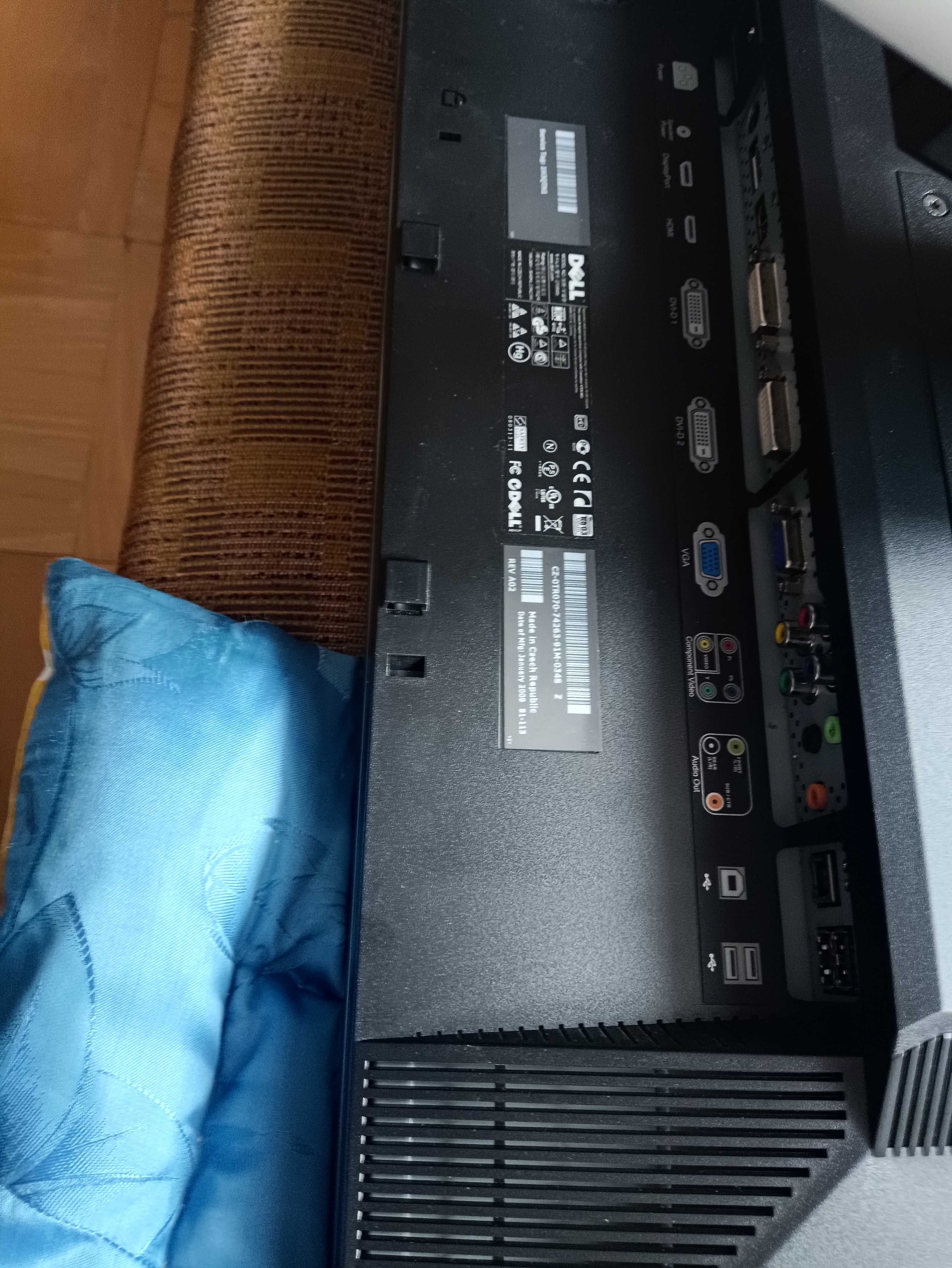 Monitor Dell 27 cali uszkodzona elektronika