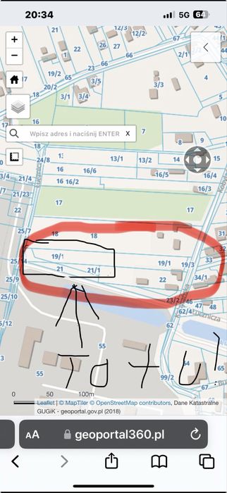 Wynajme dzialke 2000m2