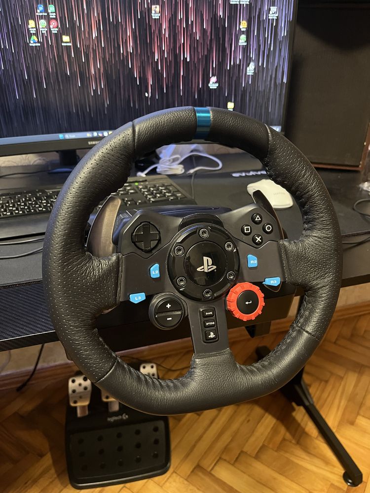 Logitech g29 + коробка передачь