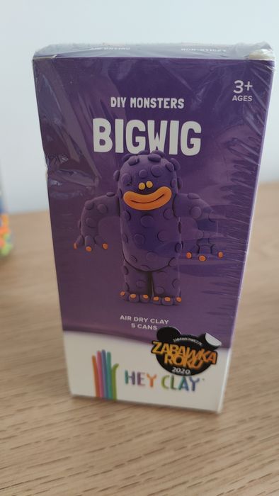 Hey Clay modelina plastelina zestaw z fioletowym potworem