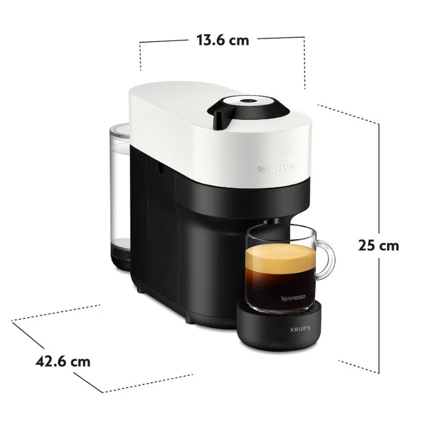 Máquina de cápsula café Nespresso-Vertuo Branco NOVO