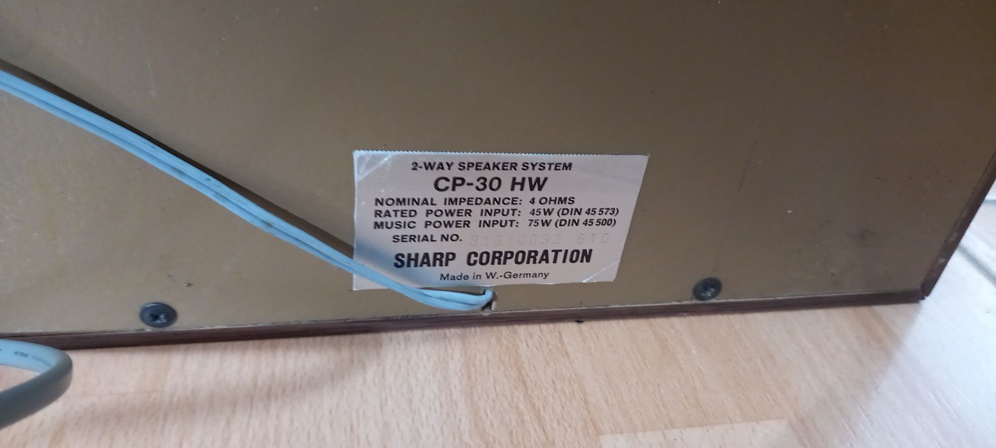 SHARP Kolumny tuner deck wzmacniacz