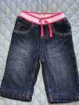Ocieplane jeansy legginsy spodnie rozmiar 74