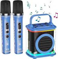 Mini zestaw do karaoke TONOR K3 z dwoma mikrofonami bezprzewodowymi