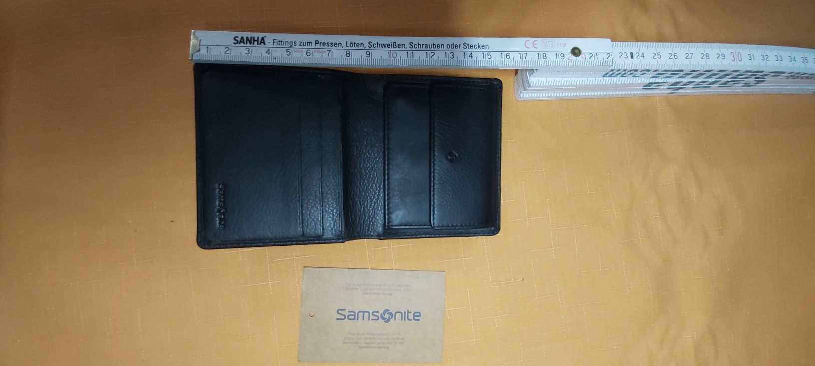 Samsonite Genuine Leather portfel męski mały