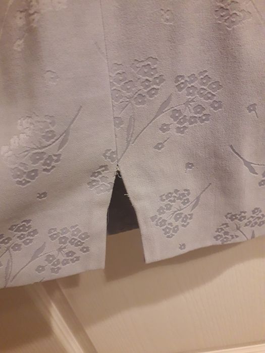 Sukienka S szara na lato biurowa co dzien vintage