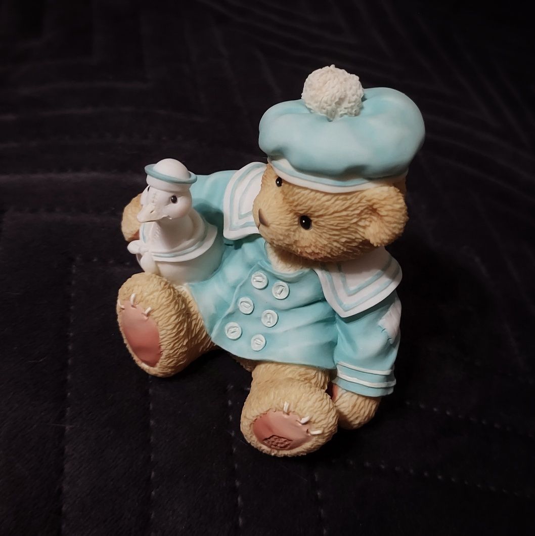 Piękna, ręcznie malowana figurka Miś / Cherished Teddies 1998 / Cole