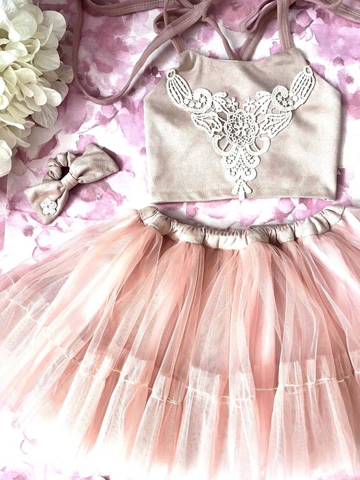 Uroczy komplet dla dziewczynki