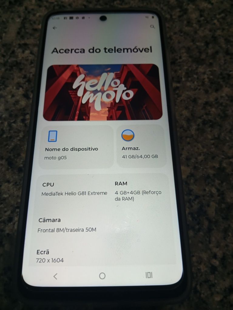 Hello Moto moto g05