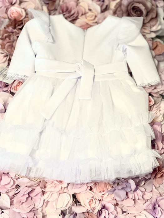 Sukienka biała chrzest 62