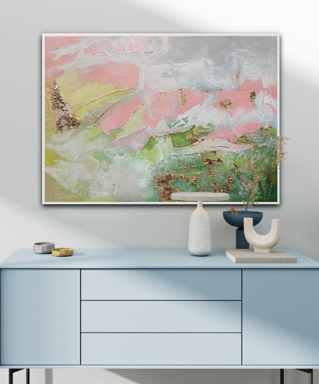 Obraz abstrakcja duży format 100 x 70 cm