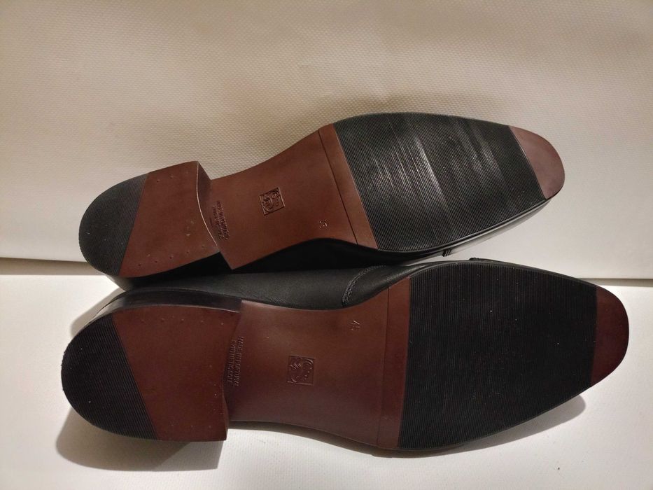 Мужские кожаные туфли американского бренда SoftWalk р. 45