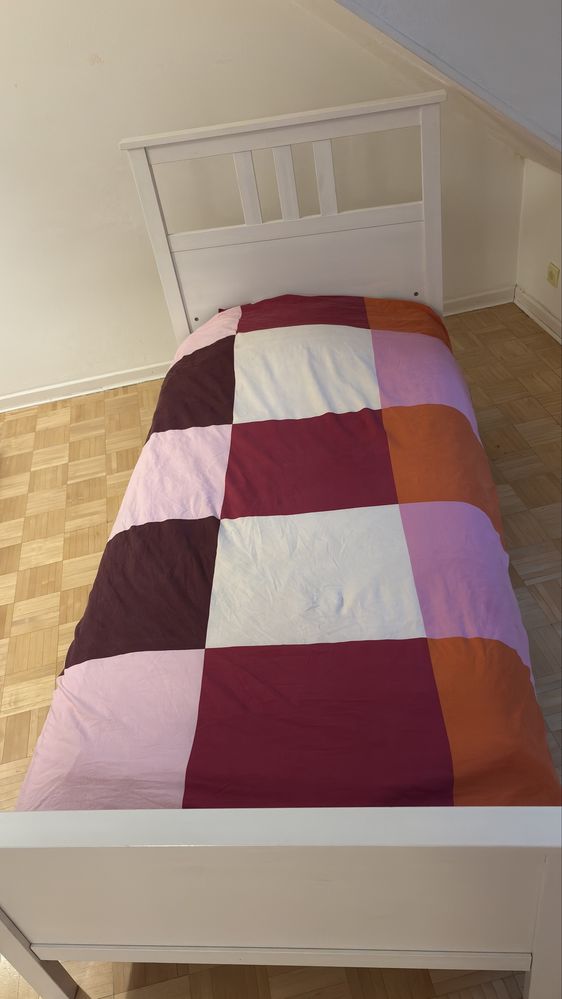Łóżko ikea hemnes 90 x 200 jednoosobowe stelaż i materac