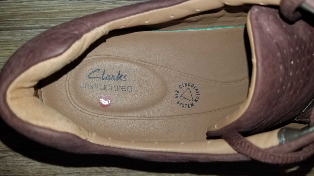 Buty CLARKS Un Browley 44/45 30cm Skórzane półbuty solidne  super stan
