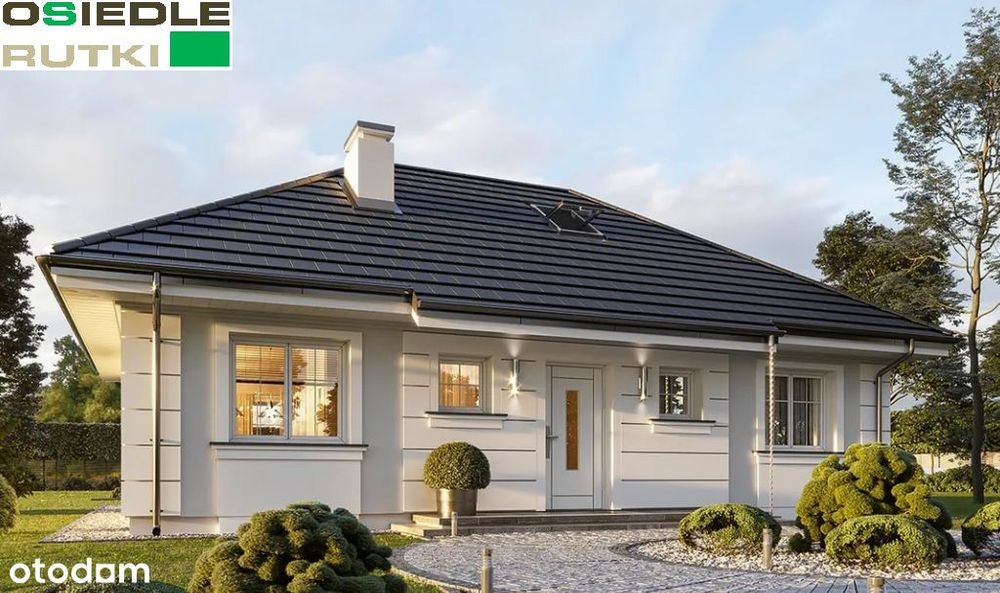 Dom w stanie deweloperskim o pow. 72,50m2 (z poddaszem około 108m2)