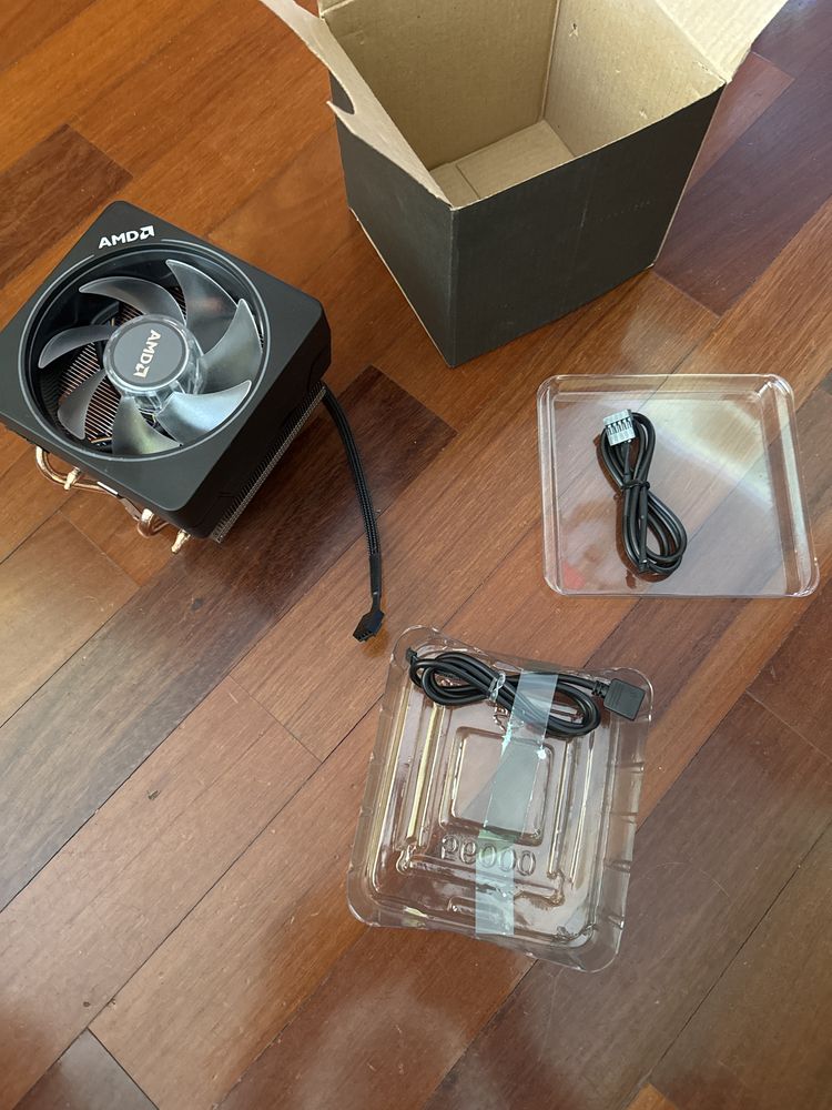 Dissipador Cooler AMD + Ventoinha RGB AMD - NOVO