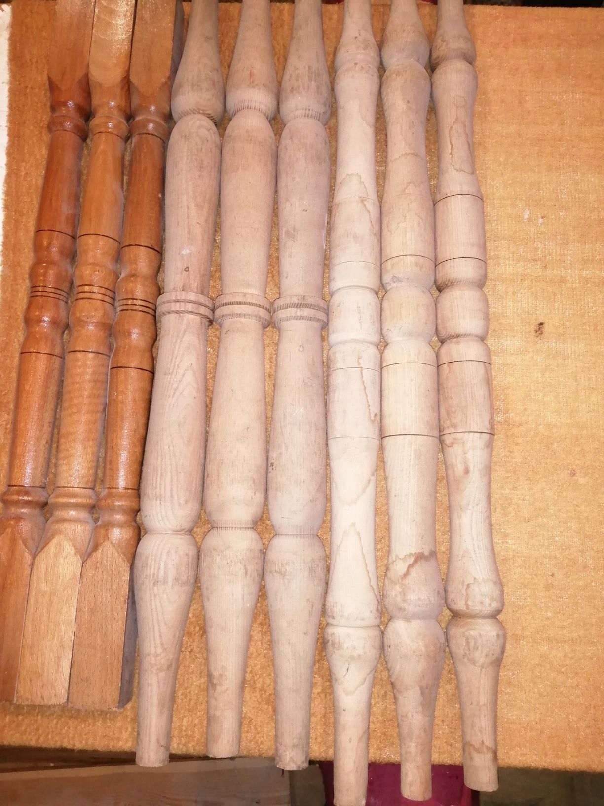 Tralki drewniane