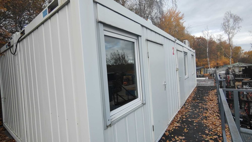 Kontener biurowy 5x9 45m2 podwójny budowlany socjalny klimatyzacja