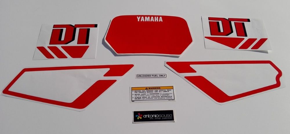 Autocolantes Yamaha DT50 LC vintage stickers decalS