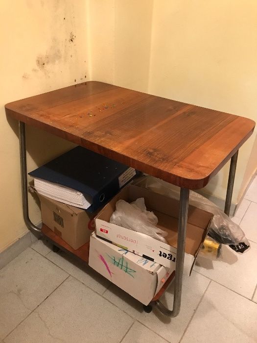 Stolik na radio TV RTV stół regał WLH 45x69x61 cm PRL