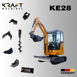 Minikoparka KRAFT KE28 2700KG 3 łyżki Yanmar, Kubota NOWA