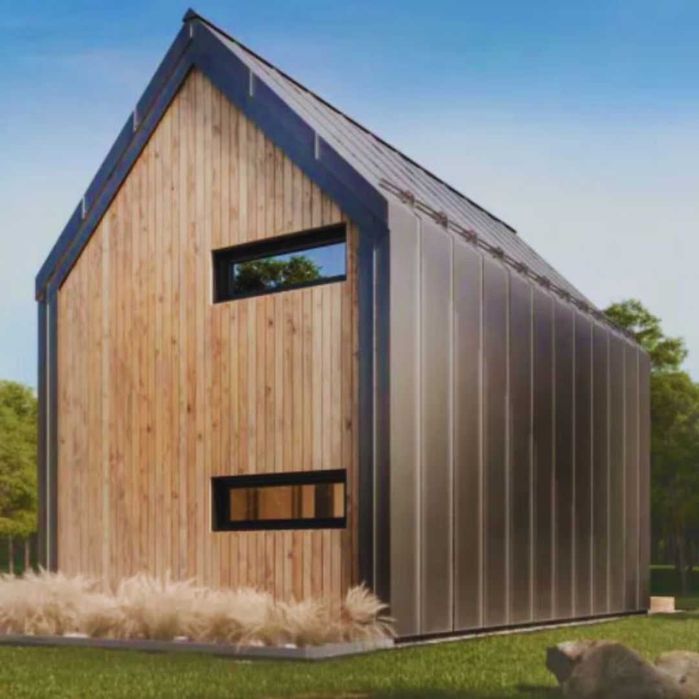 Dom drewniany, szkieletowy, całoroczny,domek letniskowy L302 PLUS 40m2